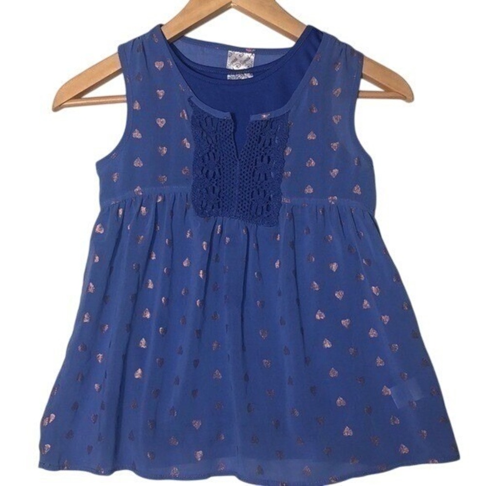 VTG‎ Disney Girls Blue Sleeveless Top Size M